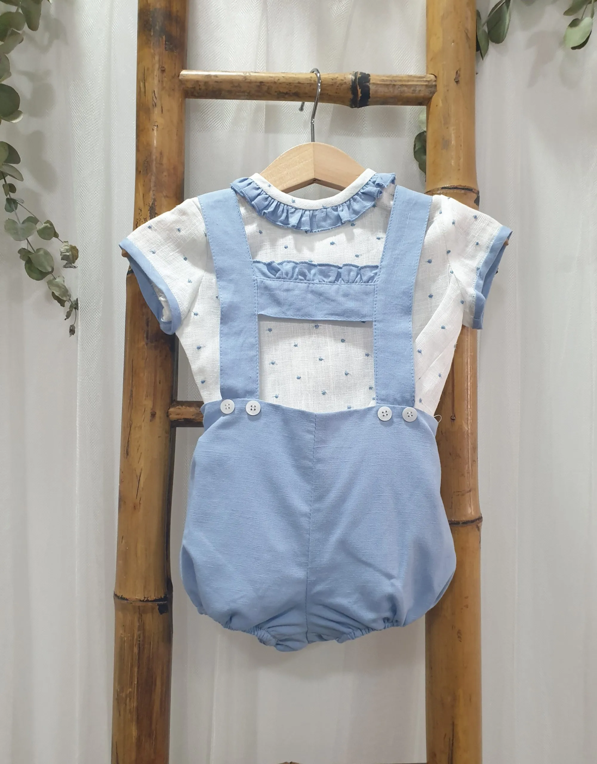 A Conjunto niño bombacho celestón JV  R220985