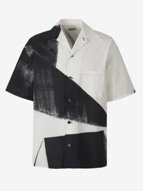 Alexander McQueen Camisa Motivo Asimétrico