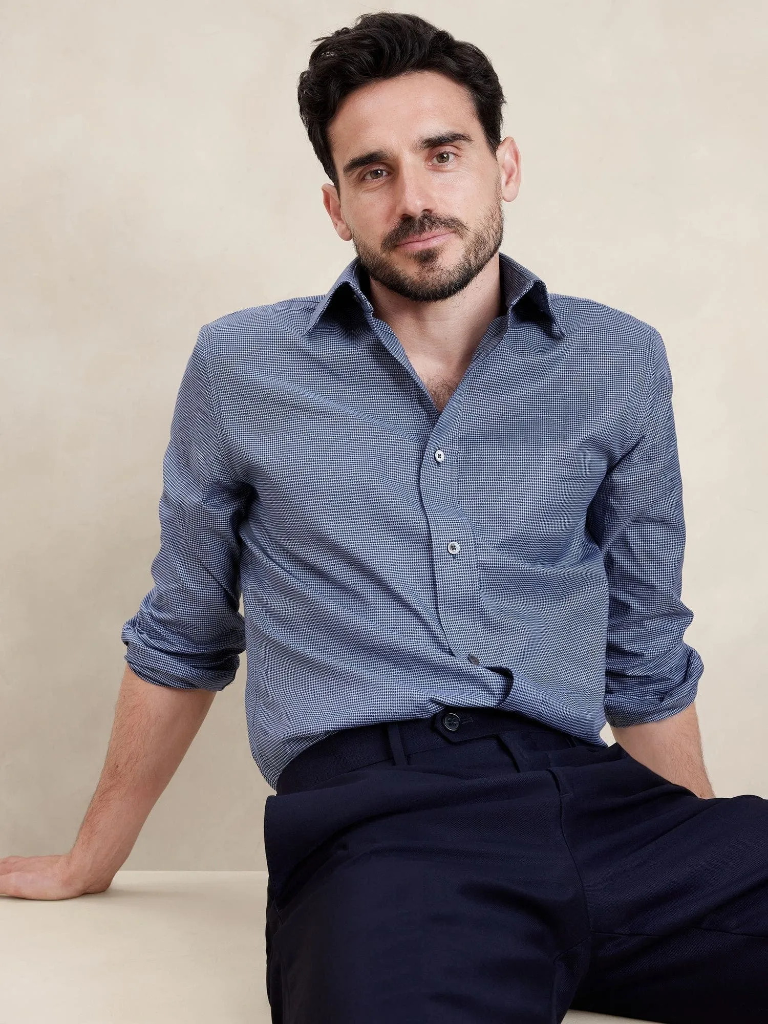 BANANA REPUBLIC CAMISA HOMBRE STANDARD WRINKLE-RESISTANT DRESS