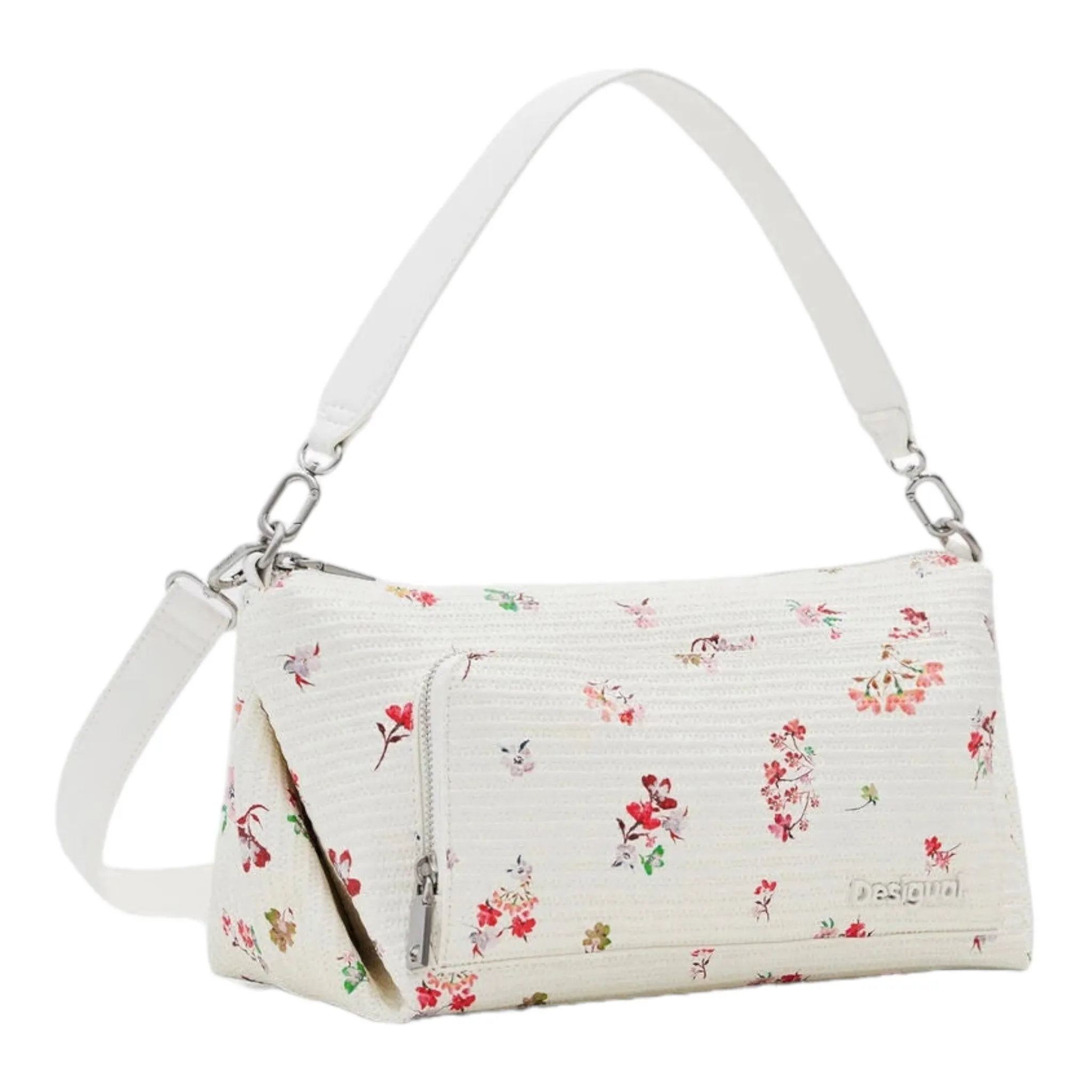 Bolso M textura flores DESIGUAL