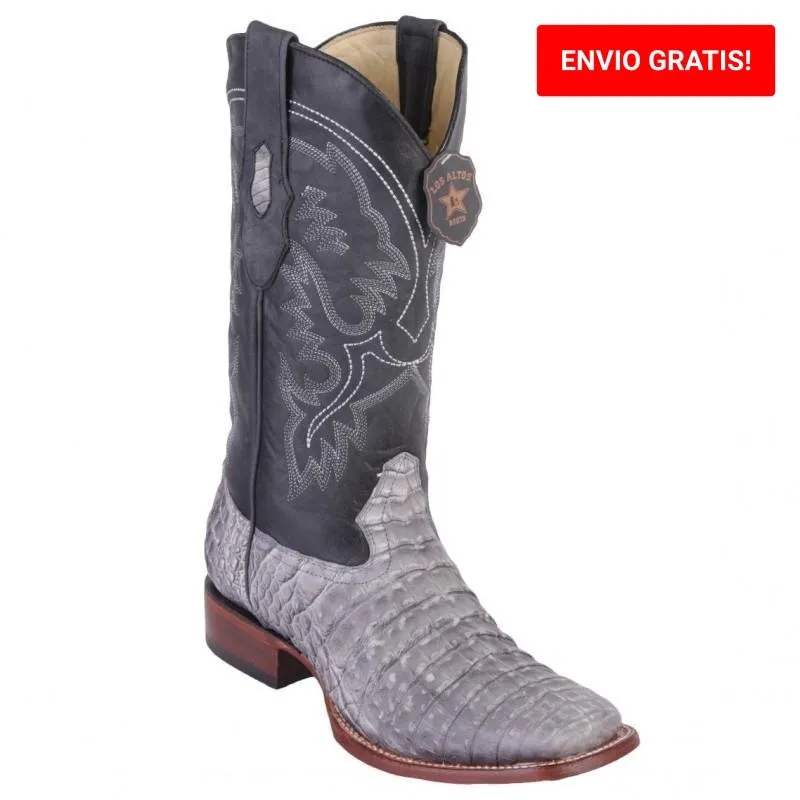Botas de Cocodrilo Caiman Panza Horma Cuadrada Amplia LAB-822N8237