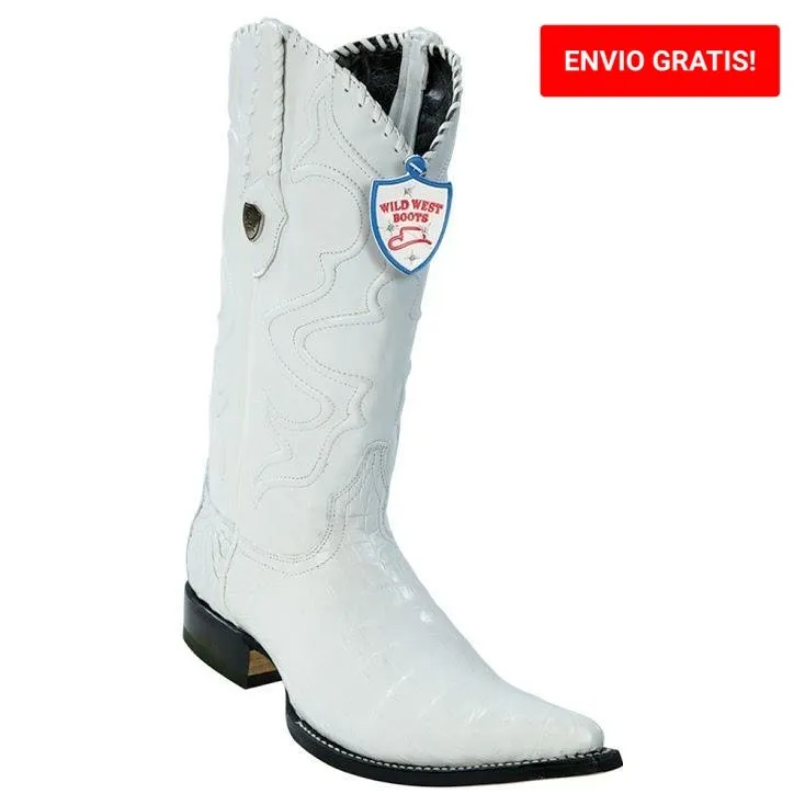 Botas de Cocodrilo Caiman Panza Punta 3X Aladino WW-2958228