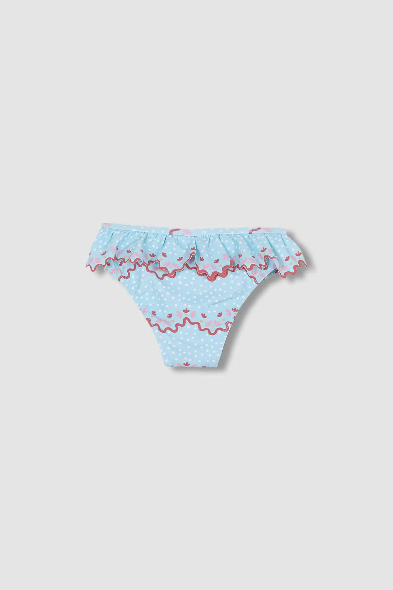 Braguita bikini Estampado Ondas Azul Claro