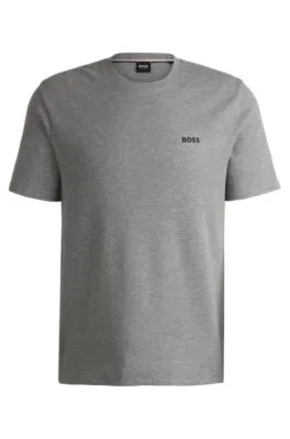 Camiseta de pijama en algodón con logo bordado