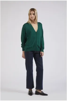 cardigan "be noir" dark green