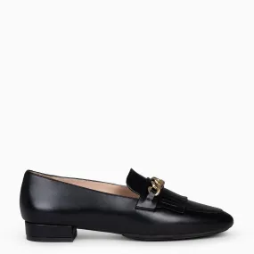 CHAIN - Mocasines elegantes de mujer NEGRO
