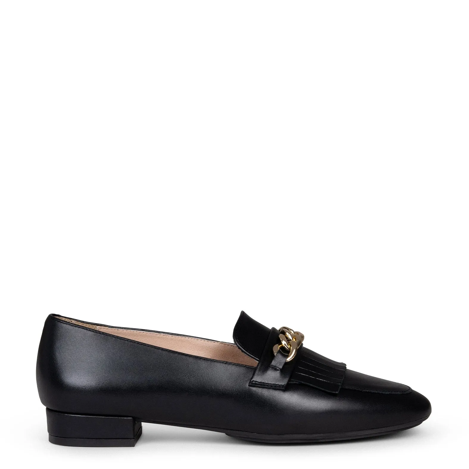 CHAIN - Mocasines elegantes de mujer NEGRO