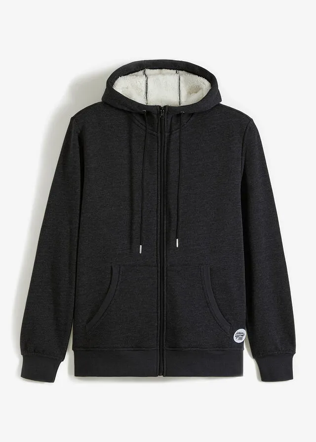 Chaqueta térmica con forro polar Antracita jaspeado