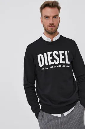 Diesel S-Girk Ecologo Label Sweatshirt With Logo Print
