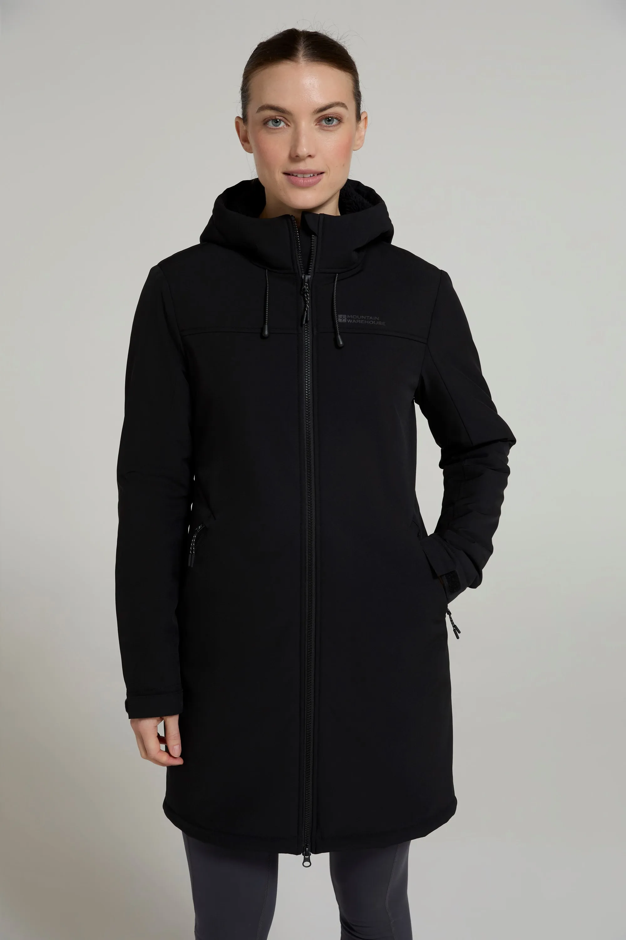 Fern chaqueta softshell larga para mujer