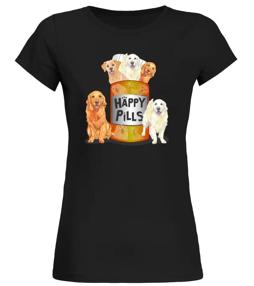 Golden Retriever Camiseta cuello redondo Mujer
