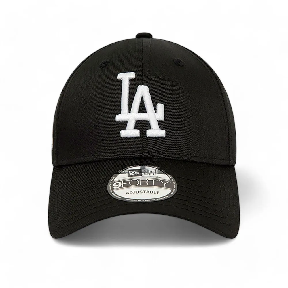 Gorra New Era Los Angeles Dodgers MLB Side Patch 9FORTY Negro Azul