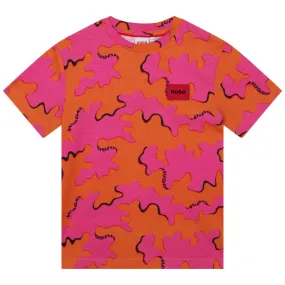 HUGO Camiseta estampado integral