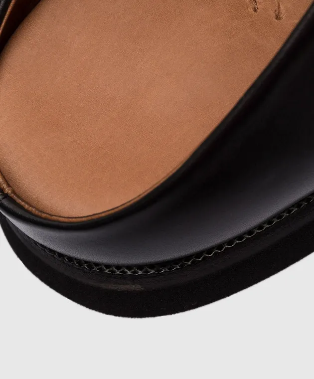 Marsell Accom Black Leather Mules