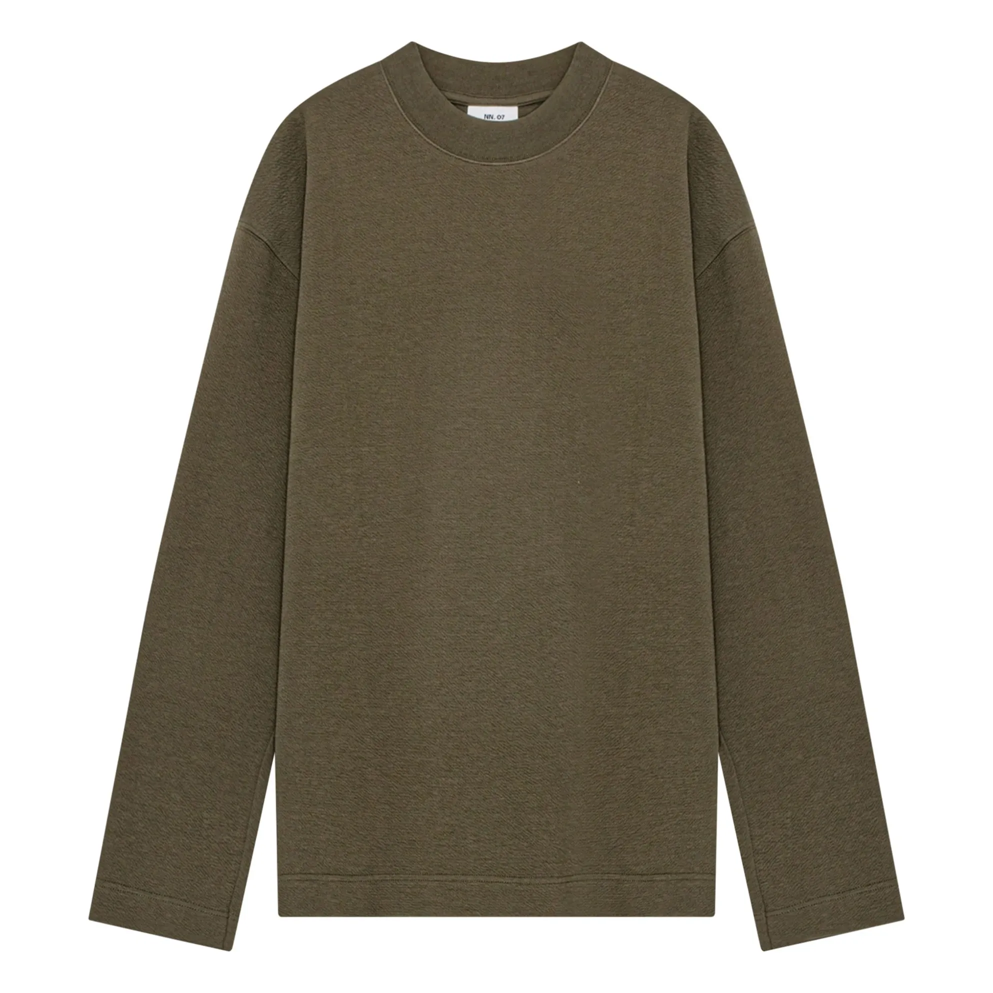 NN.07 Sudadera Benja 3530 de algodón orgánico | Marrón Kaki