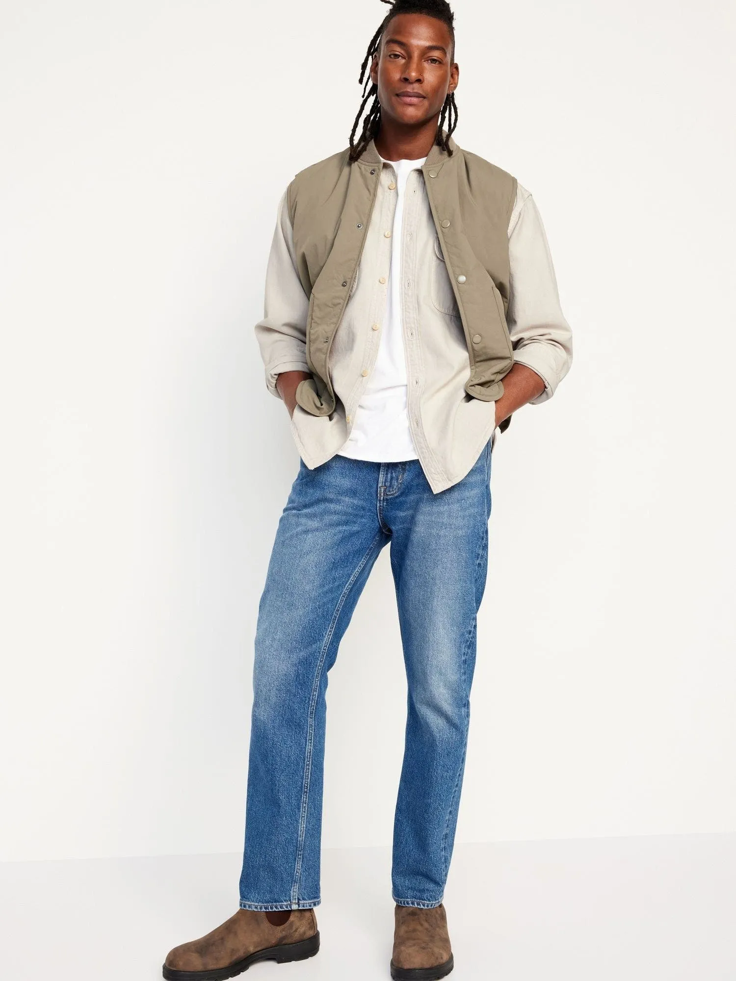 OLD NAVY Camisa Manga Larga Utility Old Navy Hombre