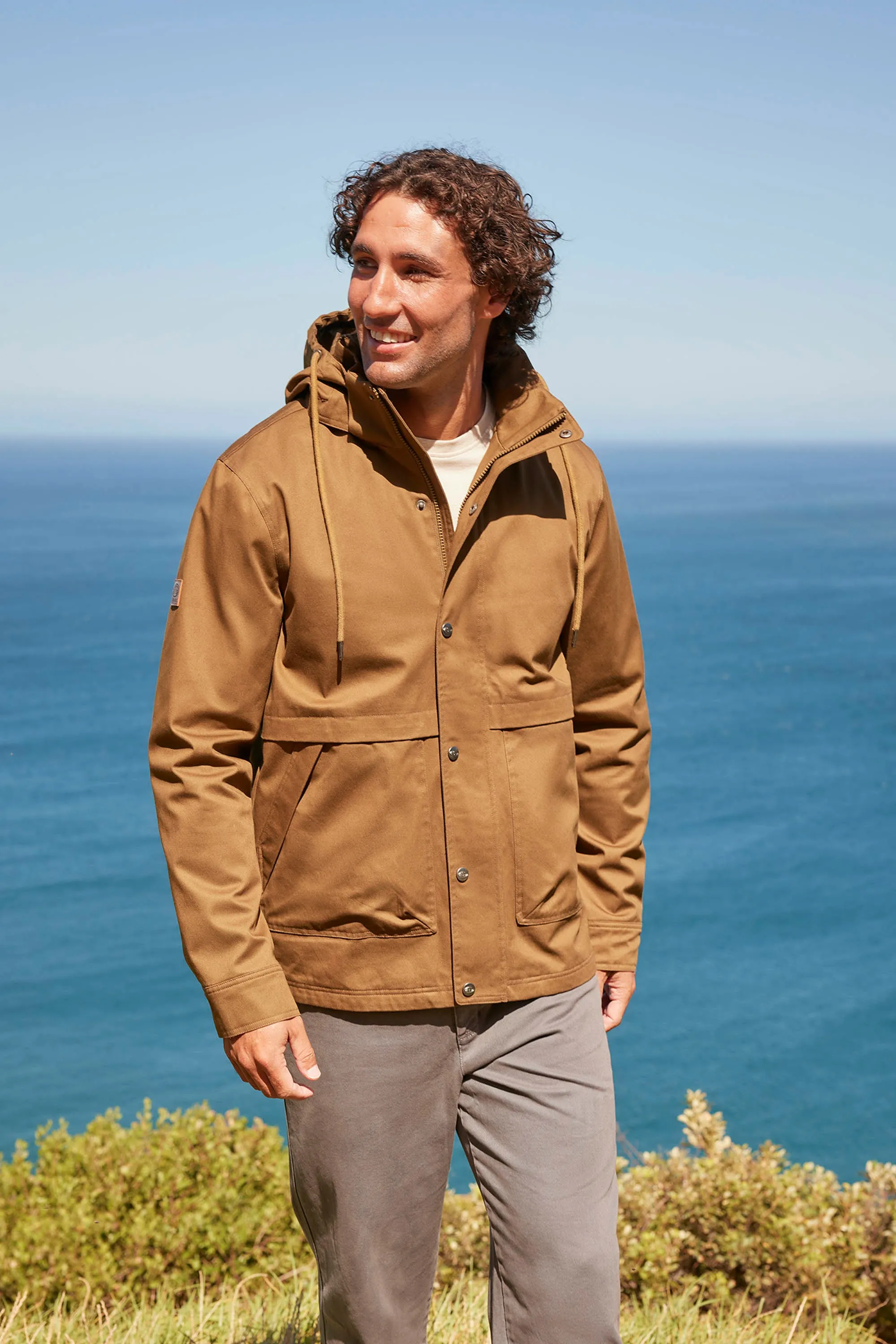 Padstow chaqueta de algodón orgánico para hombre