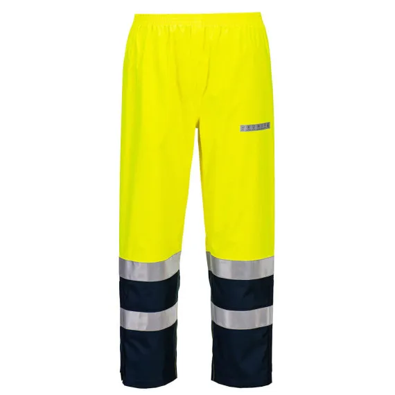 Pantalón impermeable multi-riesgo Bizflame Rain+ Hi-Vis Light Arc PORTWEST FR410
