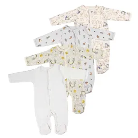 Pijama x4 unisex 6-9M Bebesit