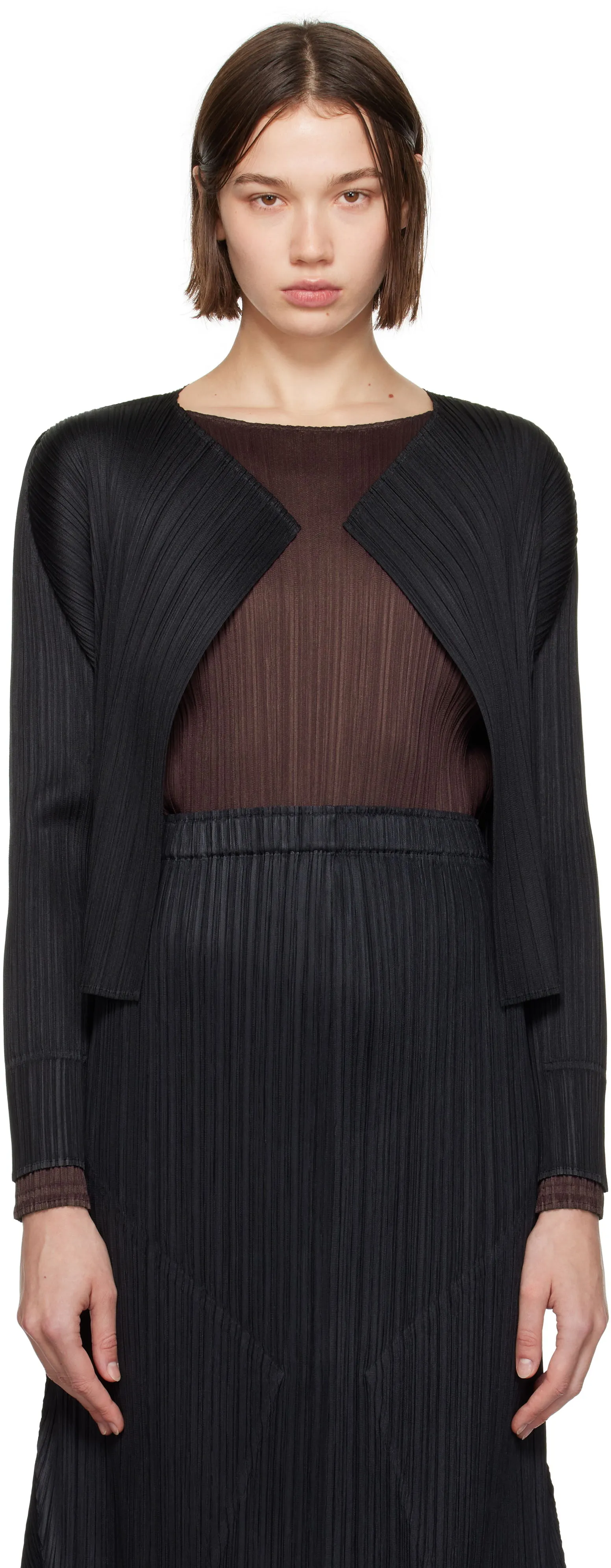 Pleats Please Issey Miyake Cardigan