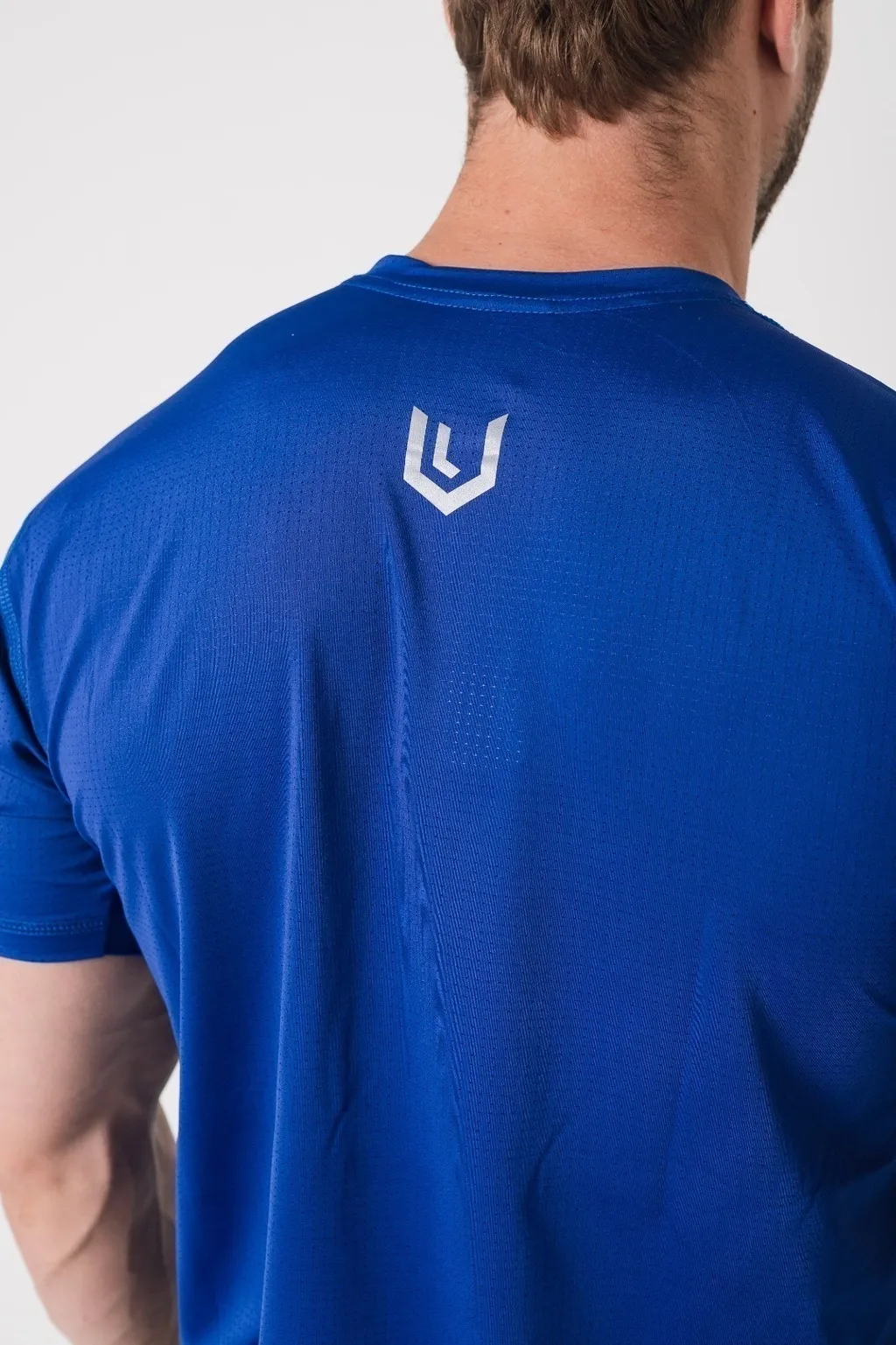 Remera Deportiva Hombre Rehodry Azul Francia + Short Con Calza Shlybccmicro Ng