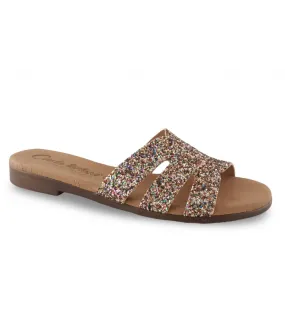 Sandalia glitter multicolor
