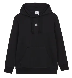 Sudadera de algodón con capucha y logotipo bordado en negro