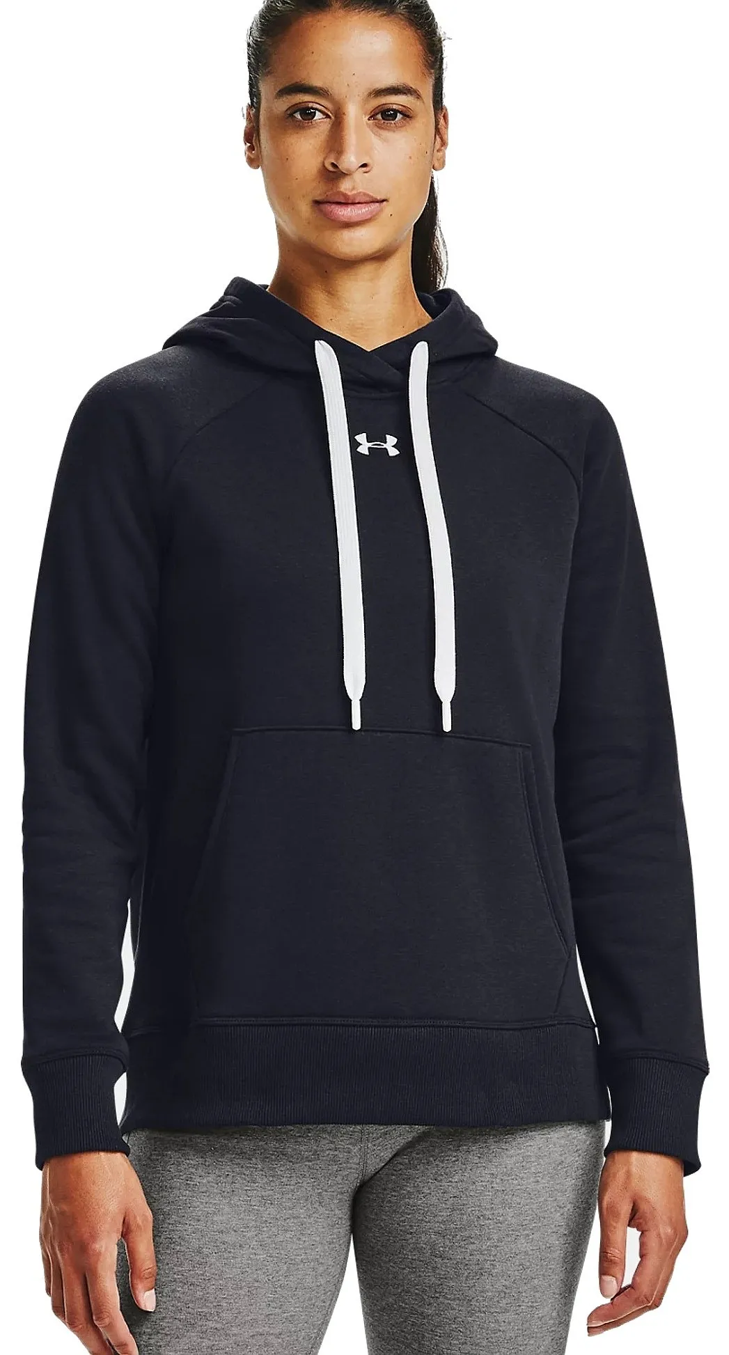 sudadera Under Armour Rival Fleece HB - 001/Black/White - women´s