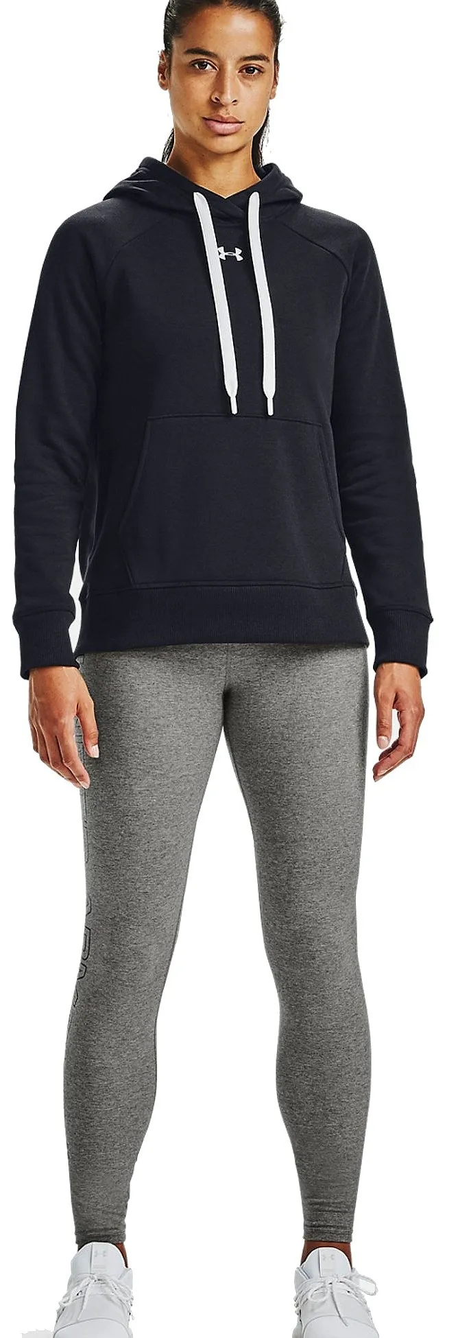 sudadera Under Armour Rival Fleece HB - 001/Black/White - women´s